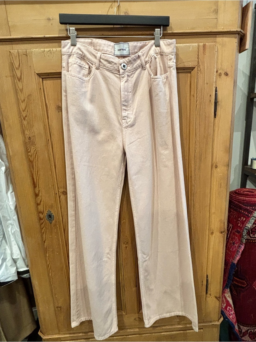 Light Blush Straight-Leg Women's Pants